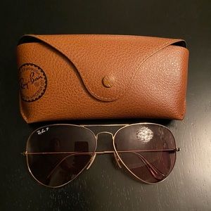 Authentic polarized Rayban Sunglasses.